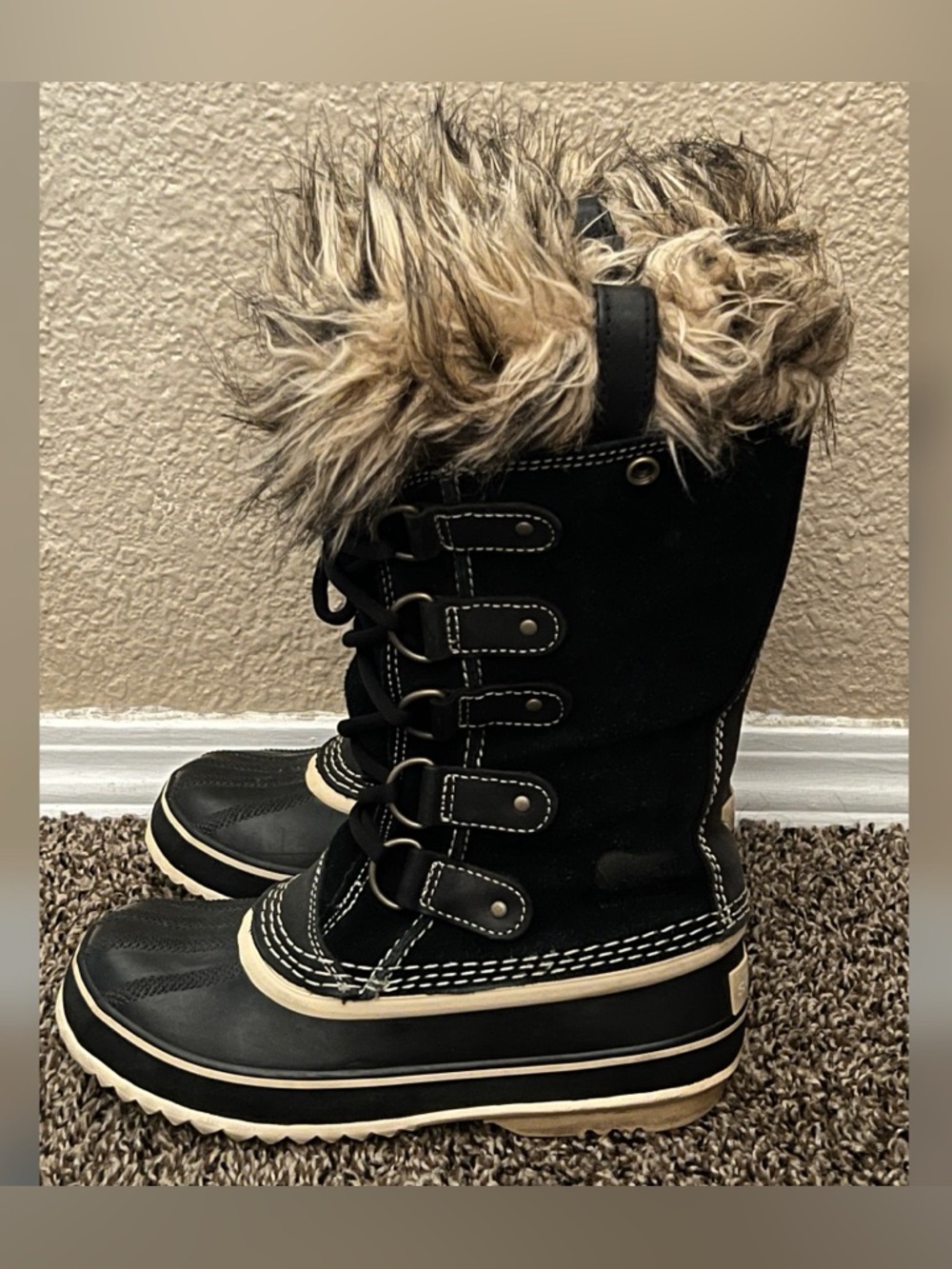 Sorel Women’s Joan Of Arctic Snow Fur Waterproof Calf Winter Boots Size-6